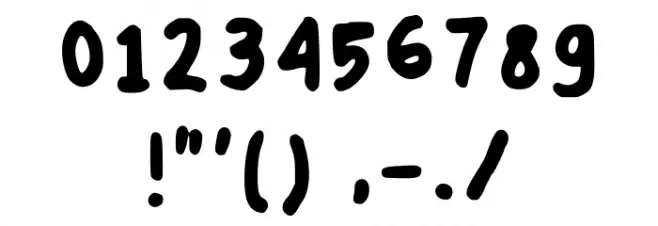 Bolzie Regular フォント その他の文字