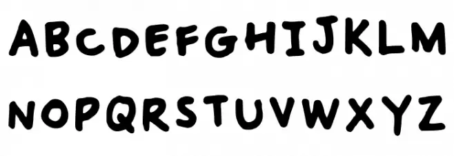 Bolzie Regular フォント 大文字