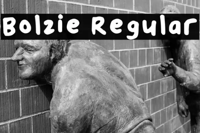 Bolzie Regular フォント examples