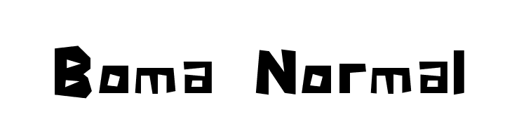 Boma Normal  Frei Schriftart Herunterladen