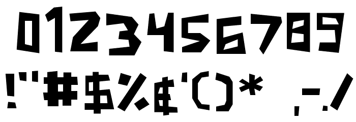 Boma Normal Font OTHER CHARS