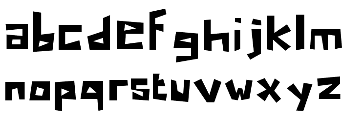 Boma Normal Font LOWERCASE