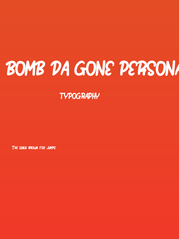 Bomb Da Gone PERSONAL USE ONLY Regular Poster