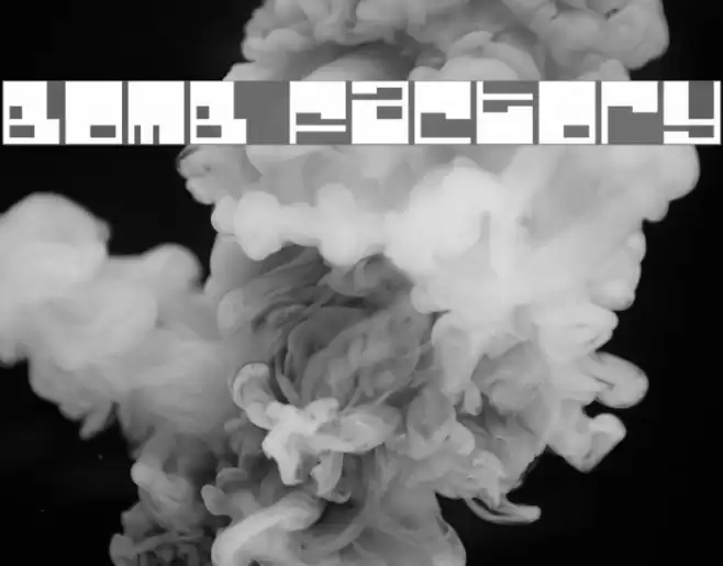 Bomb Factory Font examples