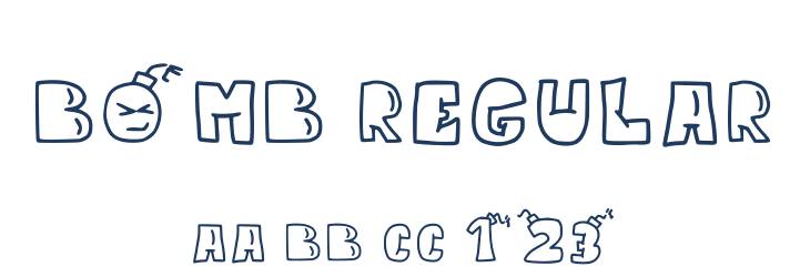 Bomb Regular Font Preview