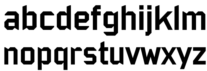 Bombardier Font LOWERCASE