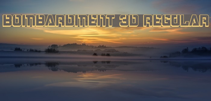 Bombardment 3D Regular Font examples