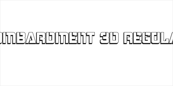 Bombardment 3D Regular Logo