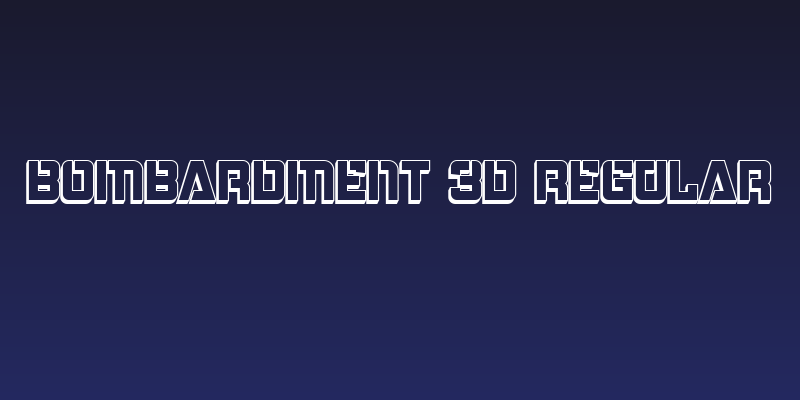 Bombardment 3D Regular Social Header