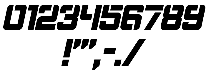 Bombardment Italic Font OTHER CHARS