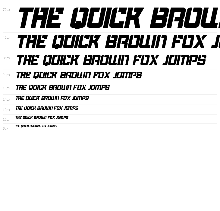 Bombardment Italic Waterfall