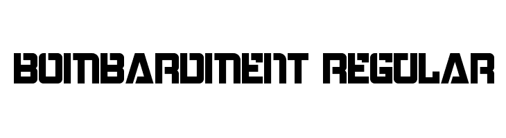 Bombardment Regular  Frei Schriftart Herunterladen
