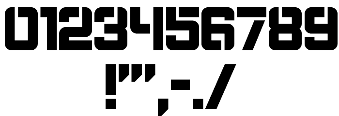 Bombardment Regular Font OTHER CHARS