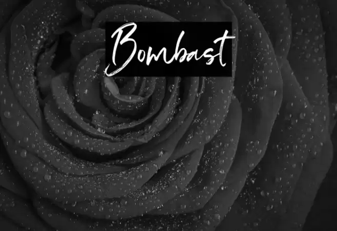 Bombast Font examples