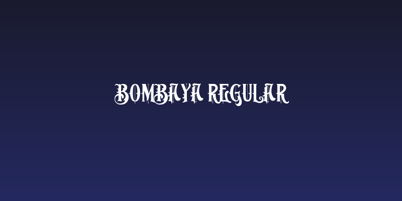 Bombaya Regular Social Header