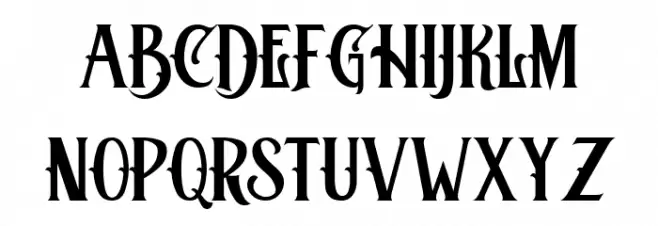 Bombaya Regular خط أحرف صغيرة