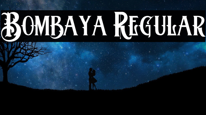 Bombaya Regular Шрифта examples