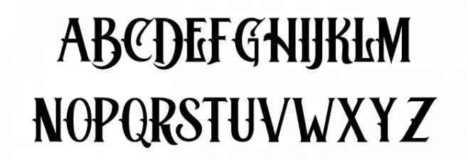 Bombaya Regular Schriftart Kleinbuchstaben