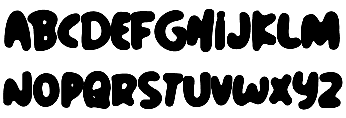 Bomber Balloon Font LOWERCASE