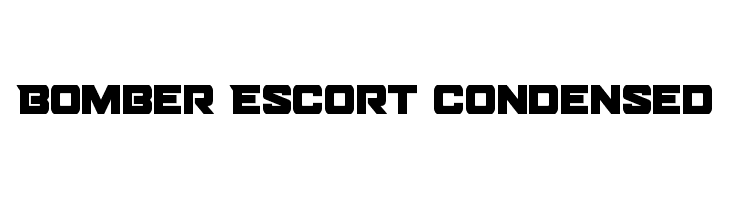 Bomber Escort Condensed  Скачать бесплатные шрифты