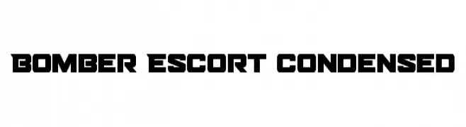 Bomber Escort Condensed  تنزيل الخطوط