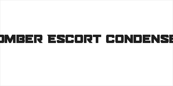 Bomber Escort Condensed Logo
