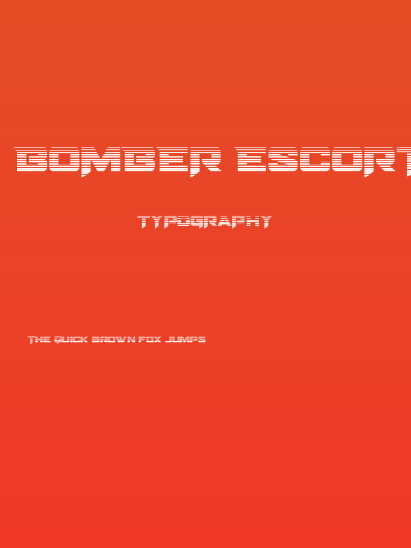 Bomber Escort Gradient Poster
