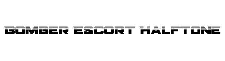 Bomber Escort Halftone  baixar fontes gratis
