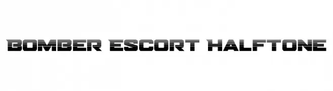Bomber Escort Halftone  Fuentes Gratis Descargar