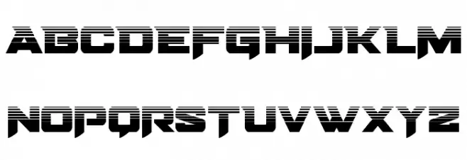 Bomber Escort Halftone Schriftart Groß