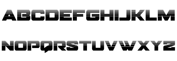 Bomber Escort Halftone Font LOWERCASE