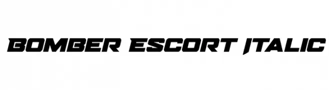 Bomber Escort Italic  Fuentes Gratis Descargar