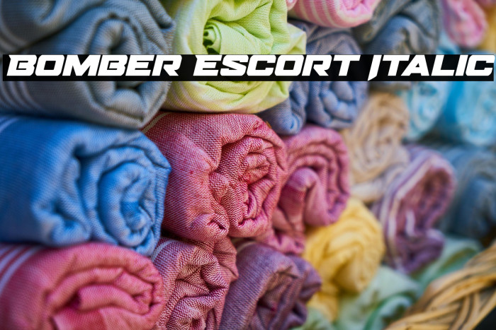 Bomber Escort Italic Example 1