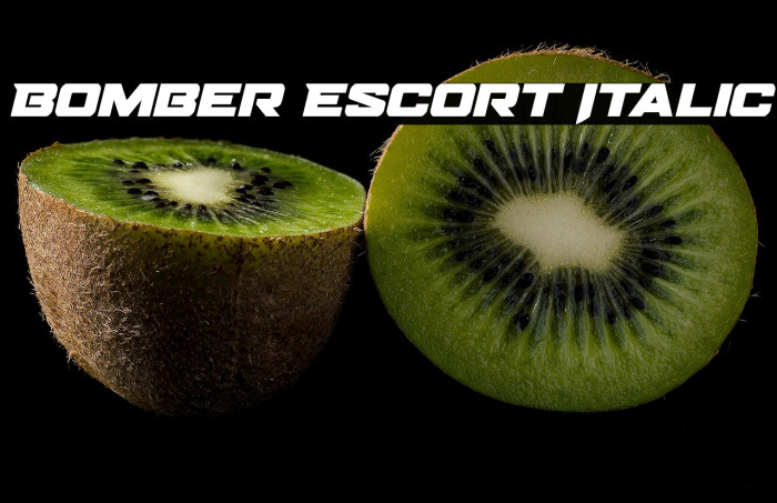 Bomber Escort Italic Example 3