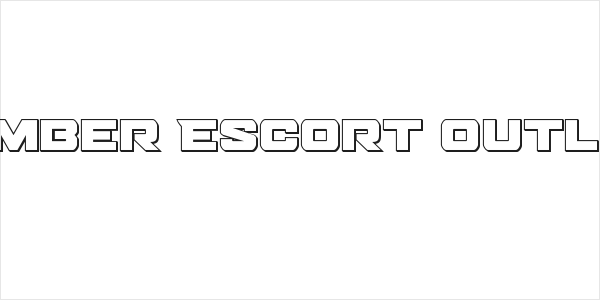 Bomber Escort Outline Logo