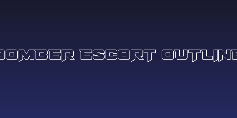 Bomber Escort Outline Social Header