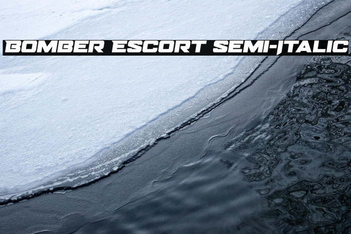 Bomber Escort Semi-Italic Example 1