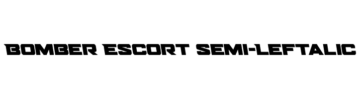 Bomber Escort Semi-Leftalic  font caratteri gratis