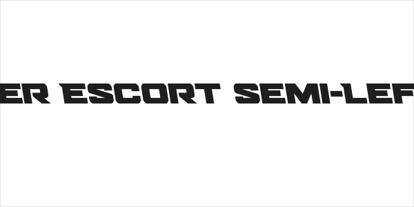 Bomber Escort Semi-Leftalic Logo