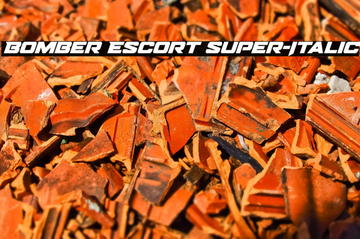 Bomber Escort Super-Italic Example 1