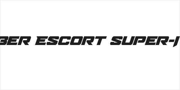Bomber Escort Super-Italic Logo