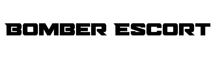 Bomber Escort  Frei Schriftart Herunterladen