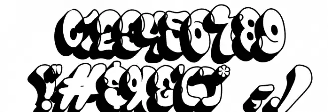 Bomber Marker- Shadow Шрифта ДРУГИЕ символов