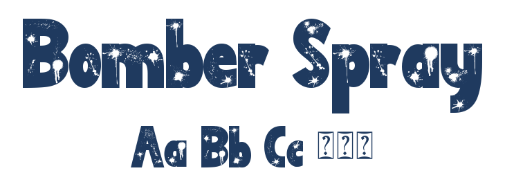 Bomber Spray Font Preview