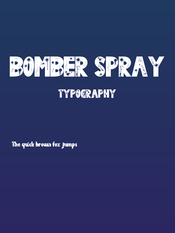 Bomber Spray Poster