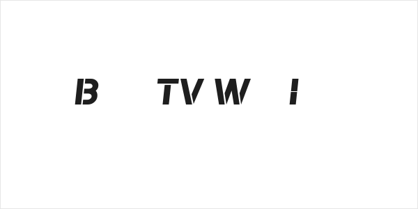 Bomber TV Wide Italic Logo