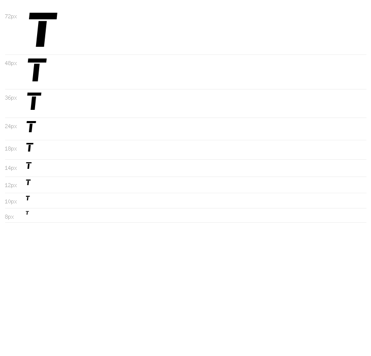 Bomber TV Wide Italic Waterfall