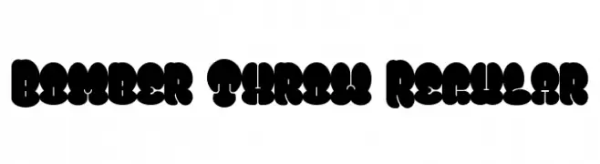 Bomber Throw Regular  Free Fonts Download