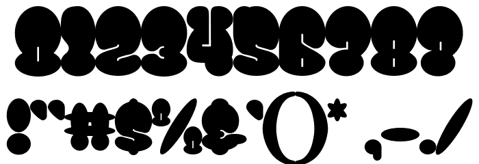 Bomber Throw Regular Font OTHER CHARS