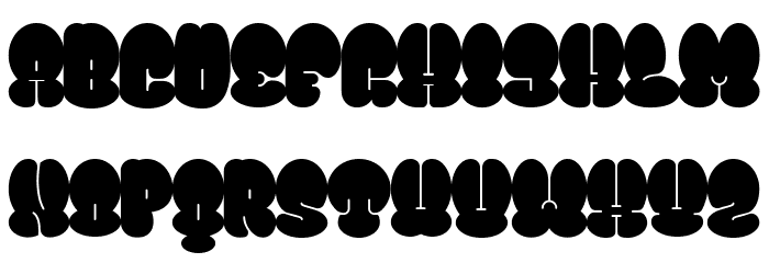 Bomber Throw Regular Font LOWERCASE